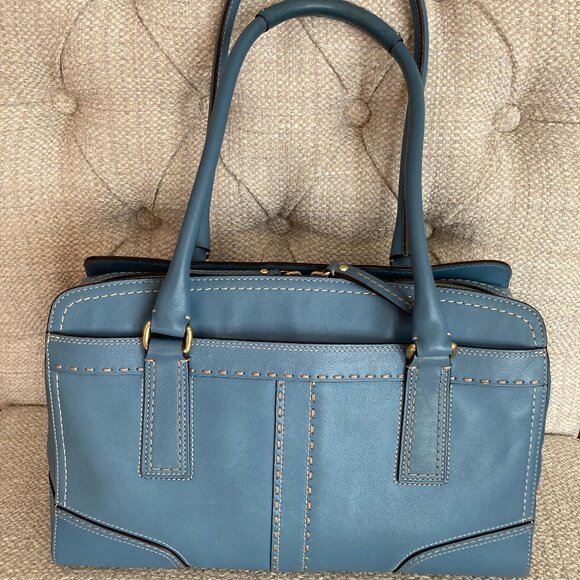 Vintage 2007 Coach Bag / Satchel Blue - Picture 4 of 7